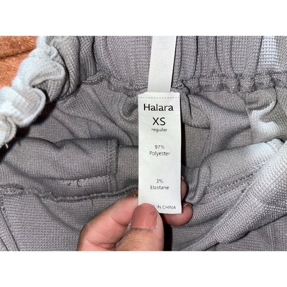 HALARA High Waisted Wide-Leg Pants XS Regular Gray Polyester Elastane - Picture 7 of 10